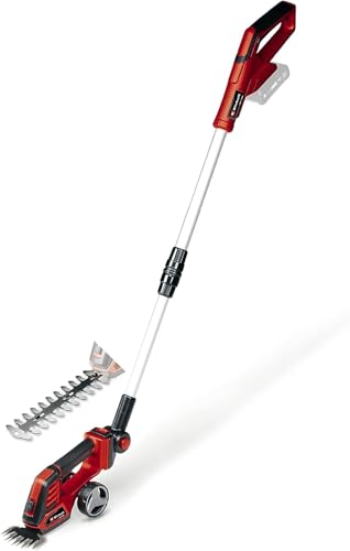 Einhell Akku-Gras- und Strauchschere GE-CG 18/100 Li T-Solo Power X-Change (Li-Ion, 18 V, Teleskopstiel, Schnittbreite Grasschneideblatt 100 mm, Strauchscherenmesser 200 mm, ohne Akku und Ladegerät)