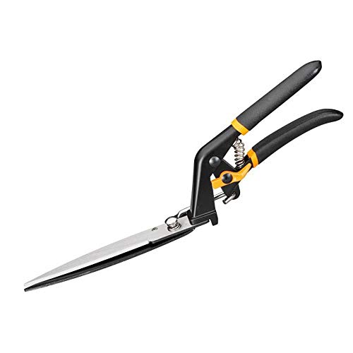 Fiskars Rasenkantenschere GS21, Soft-Touch Griff, Länge 31 cm, Stahl/Kunststoff, Schwarz/Orange, Solid, 1026826